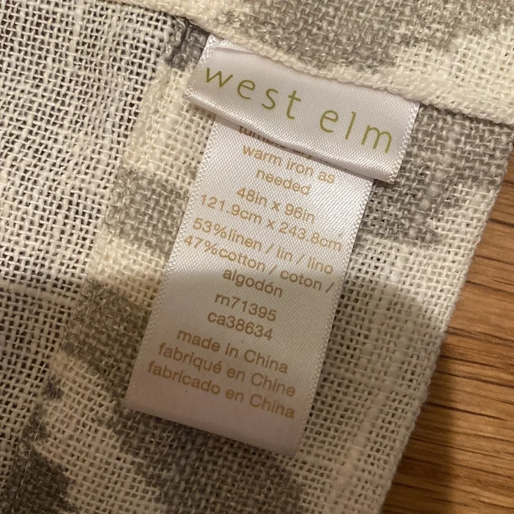 West Elm curtains (2 panels!